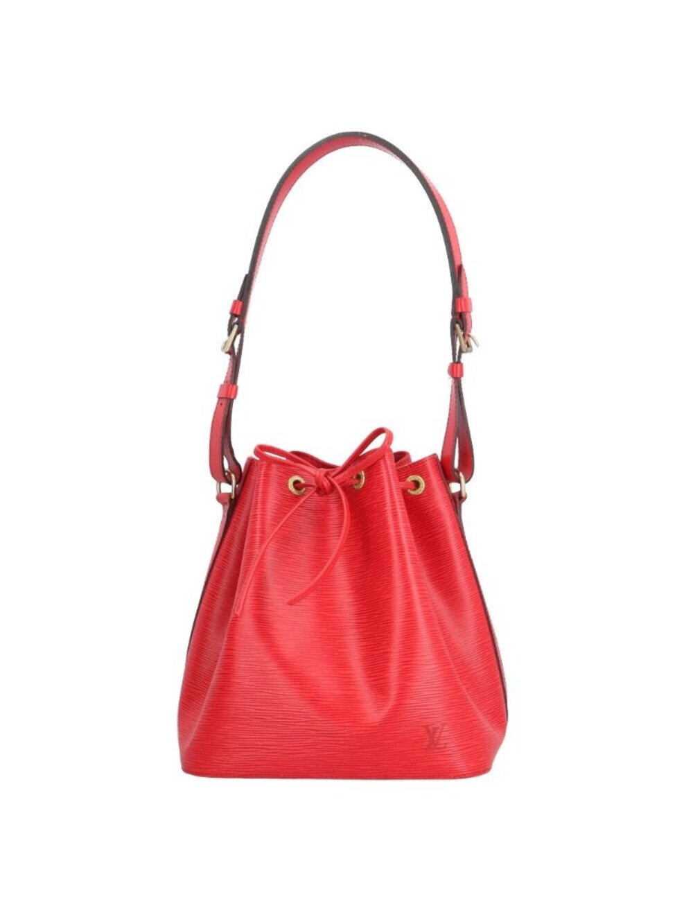 Louis Vuitton Petit Noe Epi Shoulder Bag Red